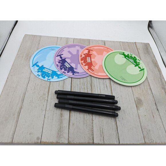 Disney Star Wars TRIVIA BOARD GAME Replacement Boards Dry erase Markers - Picture 1 of 6